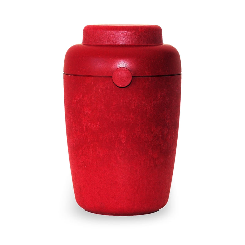 Biodegradable urn TELLUS RED