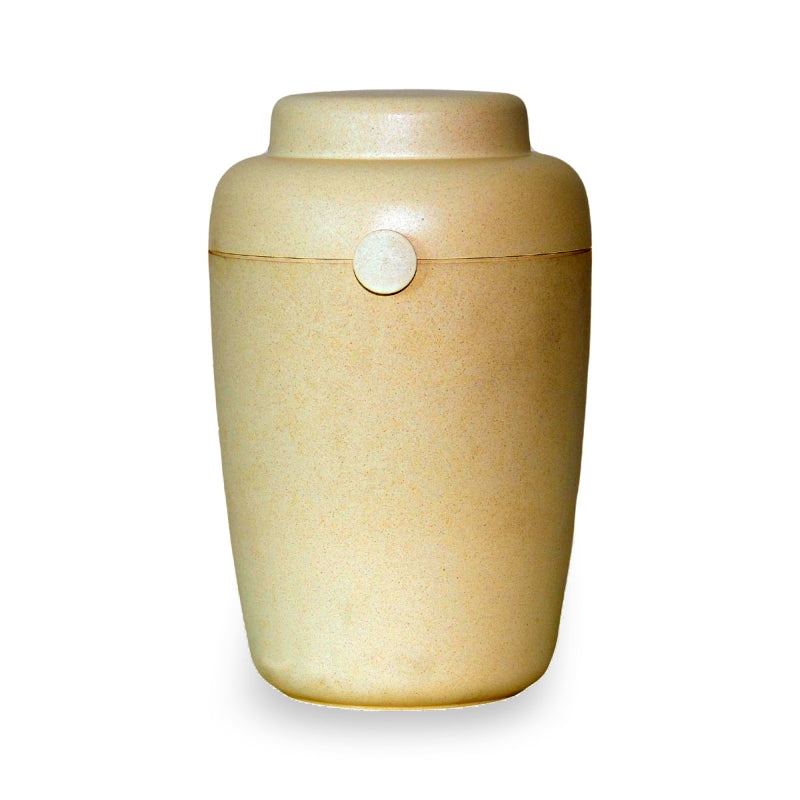 Biodegradable urn TELLUS WHITE