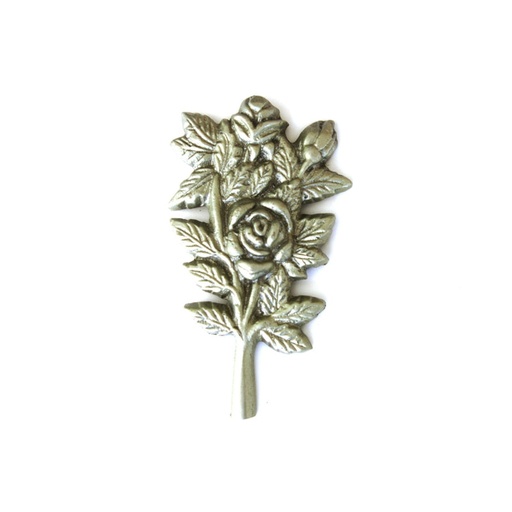 [791000400] Rose bouquet metallic ornament